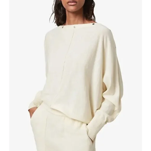 ALLSAINTS | Eli Bataeu Sweater In Cream - Picture 4 of 6